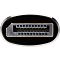 Фото-5 Видеокабель Telecom TCG750 DisplayPort &mdash; DisplayPort, крупный план гнездовой части штекера; видна форма разъёма DisplayPort со скошенным углом, контактная группа и металлическая рамка корпуса; фото интерфейса для страницы кабеля и уточнения типа видеоподключения.