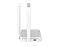 Фото-6 Wi‑Fi роутер Netcraze Viva NC‑1913, боковой вид: белый корпус с перфорацией вентиляции, синий USB‑порт на боковой панели и небольшой прямоугольный элемент рядом, антенны подняты вертикально; фото показывает доступ к USB и размещение вентиляционных отверстий.