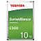 Фото-2 Жёсткий диск Toshiba Surveillance S300 3,5″, промо‑изображение лицевой стороны: зелёная плашка «Surveillance S300» с отметкой «10 TB», контур корпуса и крепёжные винты по краям; светлый фон для узнаваемости серии на странице товара.