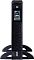 Фото-8 ИБП Powercom Next 1500 VA NXT-1500, вид спереди в tower-установке: чёрный вертикальный корпус с дисплеем по центру, вентиляционными секциями сверху и снизу и боковыми опорами; изображение дополняет обзор внешнего вида модели на странице товара.