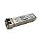 Фото-2 Трансивер SFP+ ORIGO OFM431XT, вид под углом: металлический модуль с откидной защёлкой, наклейка с названием модели, торец с оптическим портом. Контент для страницы товара, чтобы показать разъём и конструкцию фиксации модуля.