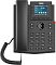 Фото-2 IP-телефон Fanvil X303G, чёрный, фронтальный вид; видны трубка, цветной дисплей, кнопки линий слева от экрана, функциональные клавиши, цифровой блок и красный боковой индикатор; изображение важно для страницы товара, потому что показывает лицевую компоновку телефона.