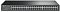 Фото-1 Коммутатор TP-Link TL-SF1048, фронтальный вид; показана чёрная 19-дюймовая стойочная панель, 48 портов RJ-45 в один ряд, светодиодные индикаторы слева и маркировка портов по номерам; фото важно для страницы сетевого оборудования как основной вид передней панели устройства.