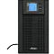 Фото-3 ИБП Powerman Online Plus 3000VA Powerman Online 3000 Plus, фронтальный вид; чёрная передняя решётка, верхний синий дисплей и кнопки управления справа; изображение помогает сравнить лицевую панель модели на странице товара.