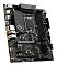 Фото-6 Материнская плата MSI PRO B760M-A WIFI: ракурс под углом, видны радиаторы, сокет LGA1700, слоты DIMM и PCIe; показана высота элементов и расположение портов. На белом фоне; важно для оценки сборки в корпусе.