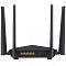 Фото-2 Wi-Fi роутер Tenda AC6, задняя панель крупным планом; видны WAN/LAN Ethernet-порты, разъём питания и элементы управления (кнопки/отверстия); фото важно для выбора способа подключения.