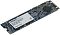 Фото-2 SSD ТМИ 467512 M.2 2280 256 ГБ, вид под углом на сторону с компонентами; видны белая маркировочная наклейка, синяя плата, контроллер и монтажный вырез слева; фото дополняет обзор конструкции модуля на странице товара.