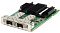 Фото-1 Сетевая карта Dell NVIDIA ConnectX-6 LX: крупный план портовой части, два порта SFP28 и перфорированные кожухи модулей; зелёная плата с чёрным радиатором на пружинных стойках, белый фон; показывает разъёмы под оптические/медные трансиверы и охлаждение на странице товара.