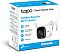 Фото-4 Камера видеонаблюдения TP-Link Tapo TC65, коробка продукта: изображение уличной Wi‑Fi камеры, список функций и пиктограммы (3MP, motion detection, IP66, wired/wireless) на бело‑голубой упаковке — помогает проверить комплектацию и модель на странице товара.
