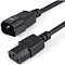Фото-2 Кабель питания NTSS PC13142, IEC 320 C13 &harr; IEC 320 C14, 1,8 м &mdash; крупный план концов: штекер IEC C14 с логотипом NTSS и разъём IEC C13 с обозначениями N/L/земля, чёрный пластик; важно для страницы товара, чтобы увидеть маркировки и форму разъёмов.