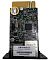 Фото-3 SNMP-карта Smartwatt UPS SNMP Mini Card 3, вид сверху: золотистый краевой разъём для слота, держатель батарейки-таблетки, микросхемы, штыревой разъём и экранированный модуль Ethernet; на белом фоне; важно для страницы, чтобы видеть расположение разъёмов и элементов платы при установке в ИБП.