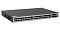 Фото-2 Коммутатор SNR S5310G-48TX-UPS, вид спереди слева под углом; низкий стоечный корпус, слева вентиляционная решётка, по фронту два ряда из 48 RJ45-портов, справа uplink-блок; на карточке товара помогает оценить форму корпуса и распределение портов.