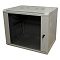 Фото-3 Настенный шкаф 5bites TC6401 9U, 600x450 мм, серый &mdash; вид спереди и сбоку; видны тонированная стеклянная дверь, замок, боковые панели и верхние вентиляционные отверстия, что показывает закрытое исполнение шкафа на странице товара.