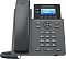 Фото-2 IP-телефон Grandstream GRP2602W, вид спереди: цветной экран, функциональные клавиши рядом с дисплеем, навигационная кнопка и цифровая клавиатура; чёрный корпус на белом фоне для понимания органов управления.