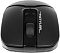 Фото-12 Мышь из комплекта A4Tech FG1012 Black, крупный план спереди сверху: колесо прокрутки и надпись FSTYLER на верхней панели; показывает форму кнопок и центральную вставку.