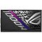 Фото-2 Блок питания для ПК ASUS ROG Strix 1000W, боковая панель крупным планом. Видны крупные надписи 1000W и STRIX, большой логотип ROG и диагональная вставка с фиолетово-синим градиентом. Фото помогает странице товара показать боковую маркировку и оформление корпуса.