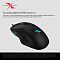 Фото-24 Проводная мышь A4Tech Bloody X5 Pro, инфографика RGB-подсветки; на фото мышь под углом с подсвеченными участками на колесе и корпусе, видны боковые кнопки и плавный изгиб спинки, цвет корпуса чёрный; изображение показывает расположение световых зон, что важно для страницы товара с подсветкой корпуса.