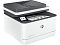 Фото-2 МФУ HP LaserJet Pro MFP 3103fdn, ракурс спереди слева: виден экран управления, верхний автоподатчик и фронтальная зона выдачи бумаги с листом; помогает оценить размещение экрана и форму корпуса.