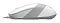 Фото-5 Проводная мышь A4Tech Fstyler FM10 White, правый бок; на фото вытянутый белый корпус, серая рифлёная вставка и кабель, выходящий из передней части; изображение показывает боковой профиль модели для страницы товара.