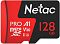 Фото-1 Карта памяти Netac P500 Extreme Pro microSDXC UHS-I Class 3 C10 128GB, NT02P500PRO-128G-R