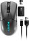 Фото-12 Игровая беспроводная мышь Lenovo Legion M600s Wireless Gaming, комплект поставки; на фото мышь, USB‑приёмник, адаптер-удлинитель и кабель USB‑A — USB‑C, тёмно-серый и чёрный цвета, фото помогает понять состав комплекта и способ подключения на странице товара