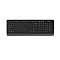 Фото-3 Клавиатура из комплекта A4Tech FG1010 Grey — вид сверху на белом фоне: чёрные клавиши с цифровым блоком, логотип A4TECH в правом верхнем углу и зелёный индикатор; фото нужно для оценки раскладки клавиатуры на странице товара.