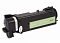 Фото-5 Тонер-картридж Cactus CS-PH6125B для Xerox Phaser 6125/6125N, вид корпуса с противоположной стороны под углом. Показаны чёрный пластиковый корпус, наклейка Black, шестерня на торце и транспортировочная пломба. Изображение важно для страницы товара, потому что показывает другую сторону картриджа и маркировку цвета.