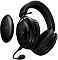 Фото-7 Наушники HyperX Cloud III S Wireless, чёрные — общий вид со снятой внешней крышкой чашки; показаны съёмная панель с логотипом HyperX, посадочное место на чашке и установленный микрофон. На странице товара это важно для показа сменной внешней панели конструкции.