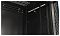 Фото-3 Настенный шкаф Hyperline TWB 6U 600x450 мм, чёрный, крупный план верхнего внутреннего угла. На фото видны верхняя крышка, внутренняя рамка, крепёжные элементы и боковая перфорация двери. Изображение показывает конструктивные детали корпуса на странице товара.
