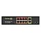 Фото-2 Коммутатор ExeGate EDGS-1082D 8PoE 120W, фронтальный вид; видны восемь портов PoE, два uplink-порта, обозначения номеров 1–10 и переключатель Extend справа; фото важно для страницы товара, потому что показывает компоновку интерфейсов и органов управления.