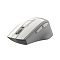 Фото-8 Беспроводная мышь A4Tech Fstyler FG30 White, инфографика с видом слева; видны рельефная нескользящая боковая поверхность, хранение ресивера внутри мыши, автоматическое энергосбережение и кнопка питания; фото показывает конструктивные особенности модели для страницы товара.