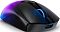 Фото-4 Игровая беспроводная мышь Lenovo Legion M410 Wireless RGB Gaming, ракурс спереди слева; крупно показаны колесо с подсветкой, разъём USB‑C на передней грани и матовая текстура корпуса, чёрный цвет, фото раскрывает способ проводного подключения и переднюю конструкцию