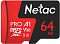 Фото-1 Карта памяти Netac P500 Extreme Pro microSDXC UHS-I Class 3 C10 64GB, NT02P500PRO-064G-R