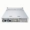 Фото-2 Серверная платформа ASUS RS720-E11 RS24U, вид сзади, два блока питания слева, разъёмы VGA и USB на панели I/O, сетевой порт RJ45 и вентиляционные решётки, корпус серебристый.