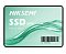 Фото-1 SSD Hiksemi Wave S, 2.5 дюйма 1 ТБ, вид спереди на светлом фоне: прямоугольный корпус с мятно-зелёной фронтальной наклейкой, белой надписью SSD WAVE и графикой волны, фото показывает лицевую сторону накопителя для страницы товара SATA SSD.