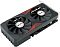 Фото-4 Видеокарта AFOX GeForce RTX 3060, вид сверху под углом с противоположной стороны; видны два вентилятора, чёрный корпус, боковой 8‑pin разъём питания и массивный радиаторный блок. Фото важно для страницы товара, чтобы показать питание и толщину карты.