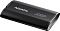 Фото-4 Внешний SSD ADATA SD810 4 ТБ, горизонтальный ракурс под углом: чёрный корпус с выделенной центральной полосой и логотипом SSD, торцы с чёрной окантовкой на белом фоне; важно для оценки дизайна.