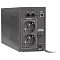 Фото-2 ИБП ExeGate Power Smart ULB 800 EP212517RUS, вид сзади слева; две выходные розетки Schuko, порты IN/OUT, USB-разъём, автоматический предохранитель и входной кабель; изображение важно для проверки интерфейсов и подключения нагрузки.