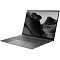 Фото-2 Ноутбук ASUS Zenbook S16 UM5606GA-SS179W, вид спереди слева под углом; показаны тёмно-серый тонкий корпус, экран с узкими рамками, клавиатура без цифрового блока и боковые разъёмы справа, для страницы товара и показа профиля и рабочих элементов.