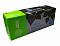 Фото-3 Тонер-картридж Cactus CS-CE271A для HP Color LaserJet Enterprise CP5525/ M750, коробка под углом спереди-слева; на фото зелёно-серая упаковка с рисунком листьев, синей маркировкой CS-CE271A и круглой синей меткой CE271A на торце; изображение упаковки для страницы голубого картриджа.