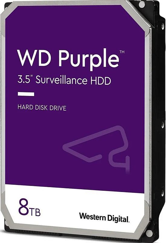 Фото Диск HDD WD Purple SATA 3.5" 8 ТБ, WD85PURU