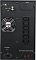 Фото-4 ИБП Powercom Macan Comfort 1500VA MAC-1500, задняя панель крупным планом; на фото видны вентилятор, шесть розеток IEC, USB-порт, RS232, клемма EPO, входной разъём и батарейный разъём; изображение помогает детально рассмотреть расположение разъёмов для подключения оборудования.