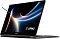 Фото-12 Ноутбук MSI Prestige 16 Flip AI C3MTG-028RU, вид спереди под углом справа. Показаны экран, клавиатура с подсветкой, тонкий корпус и тачпад, цвет графитовый. Фото помогает оценить внешний вид устройства в рабочем положении.