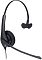 Фото-2 Наушники с микрофоном Jabra Biz 1500 Mono, крупный план гарнитуры сбоку; видны одна чашка с поролоновым амбушюром, дуга с фиксатором, корпус с маркировкой Jabra и наконечник микрофона, чёрный цвет. Подходит для карточки товара и показывает посадку на ухо и основные элементы конструкции.
