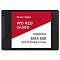 Фото-2 SSD WD Red SA500 500GB, вид спереди: чёрный 2.5-дюймовый корпус с крупной красно-белой наклейкой WD Red SA500 и маркировкой 500GB NAS SATA SSD; фото помогает быстро распознать модель на странице товара.