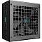 Фото-3 Блок питания для ПК Deepcool GS PN750M, общий вид под углом; на фото чёрный корпус с боковой маркировкой, верхней вентиляционной решёткой и торцевой панелью разъёмов, показаны форм-фактор ATX и расположение интерфейсов.