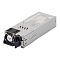 Фото-1 Серверный блок питания FSP 1U 1200W, вид спереди под углом. На фото вытянутый металлический корпус формата 1U, торцевая решётка с небольшим вентилятором, сетевой разъём и откидная ручка извлечения. Серебристый модуль на светлом фоне показывает конструкцию серверного источника питания для страницы товара.