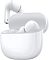 Фото-3 Беспроводные наушники Xiaomi Buds 8 Lite, белые, ракурс сбоку с открытым кейсом; показан один наушник над кейсом и второй внутри, заметны вытянутые ножки и силиконовые амбушюры; изображение важно для карточки товара, чтобы показать форму кейса и посадку наушников.