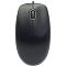 Фото-2 Проводная мышь Logitech M110 Silent, вид сверху; чёрный симметричный корпус, центральное колесо прокрутки, кабель входит в верхнюю часть корпуса, логотип logi в нижней зоне; фото важно для понимания компоновки кнопок и формы мыши на странице товара.
