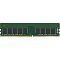 Фото-1 Модуль памяти Kingston Server Premier Hynix D 32 ГБ DDR4 KSM32ED8/32HD, вид сзади; на фото зелёная плата без радиатора, ряд чёрных микросхем, дорожки в центральной части и золотистые контакты по нижнему краю; фото важно для страницы товара, потому что показывает обратную сторону серверного модуля и расположение чипов.